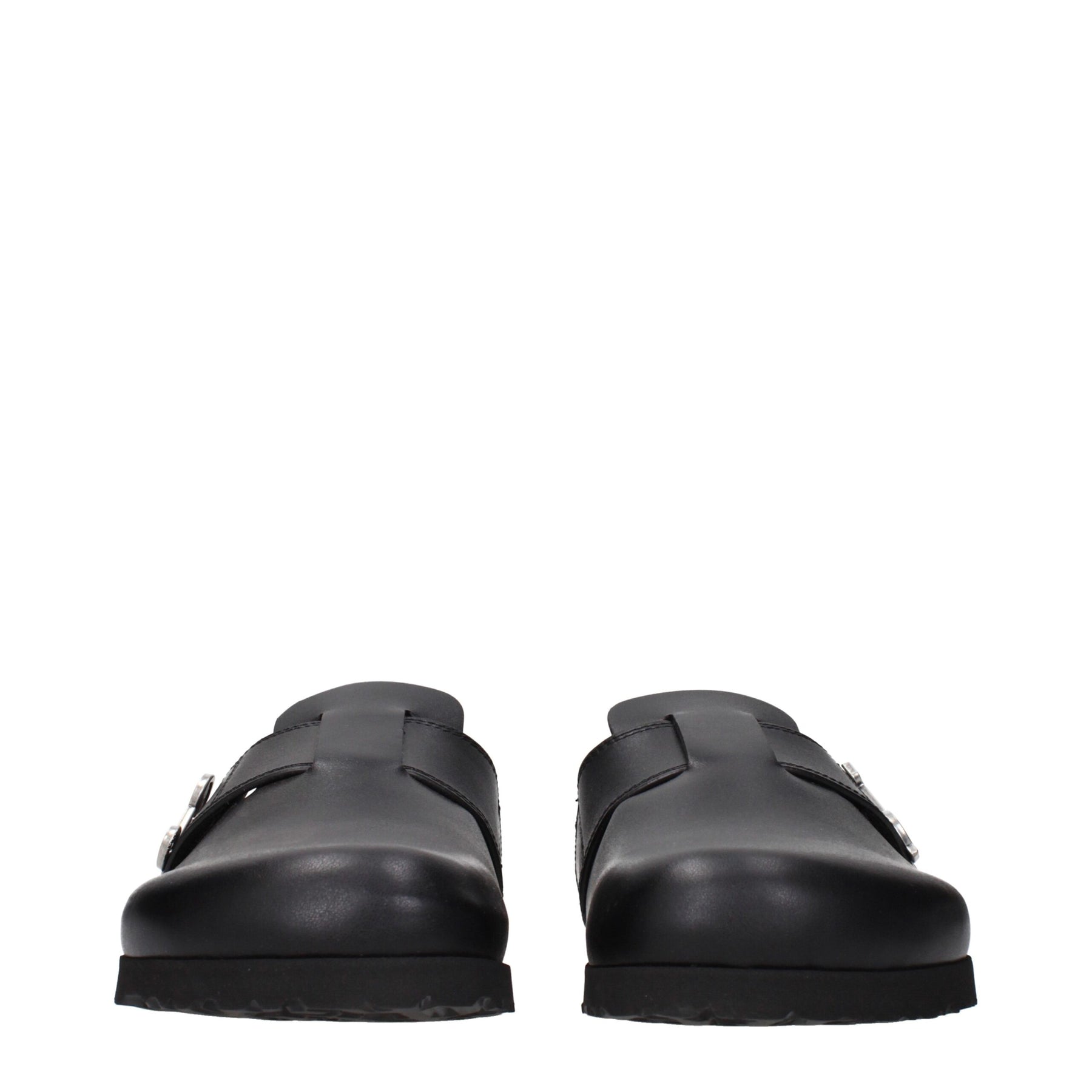Palm Angels Black Leather Slippers | Regal Royce