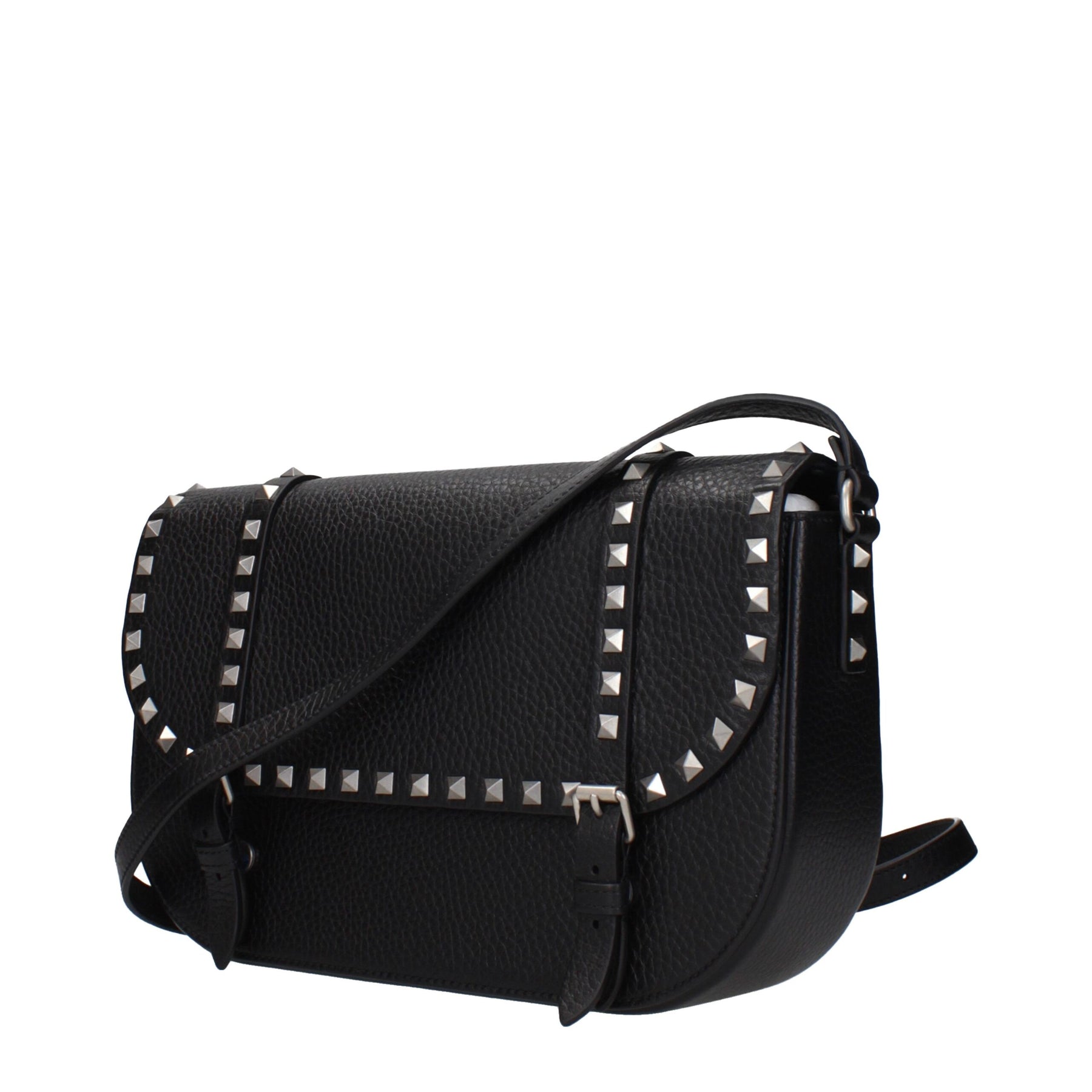 Valentino Garavani Black Leather Crossbody Bag | Regal Royce