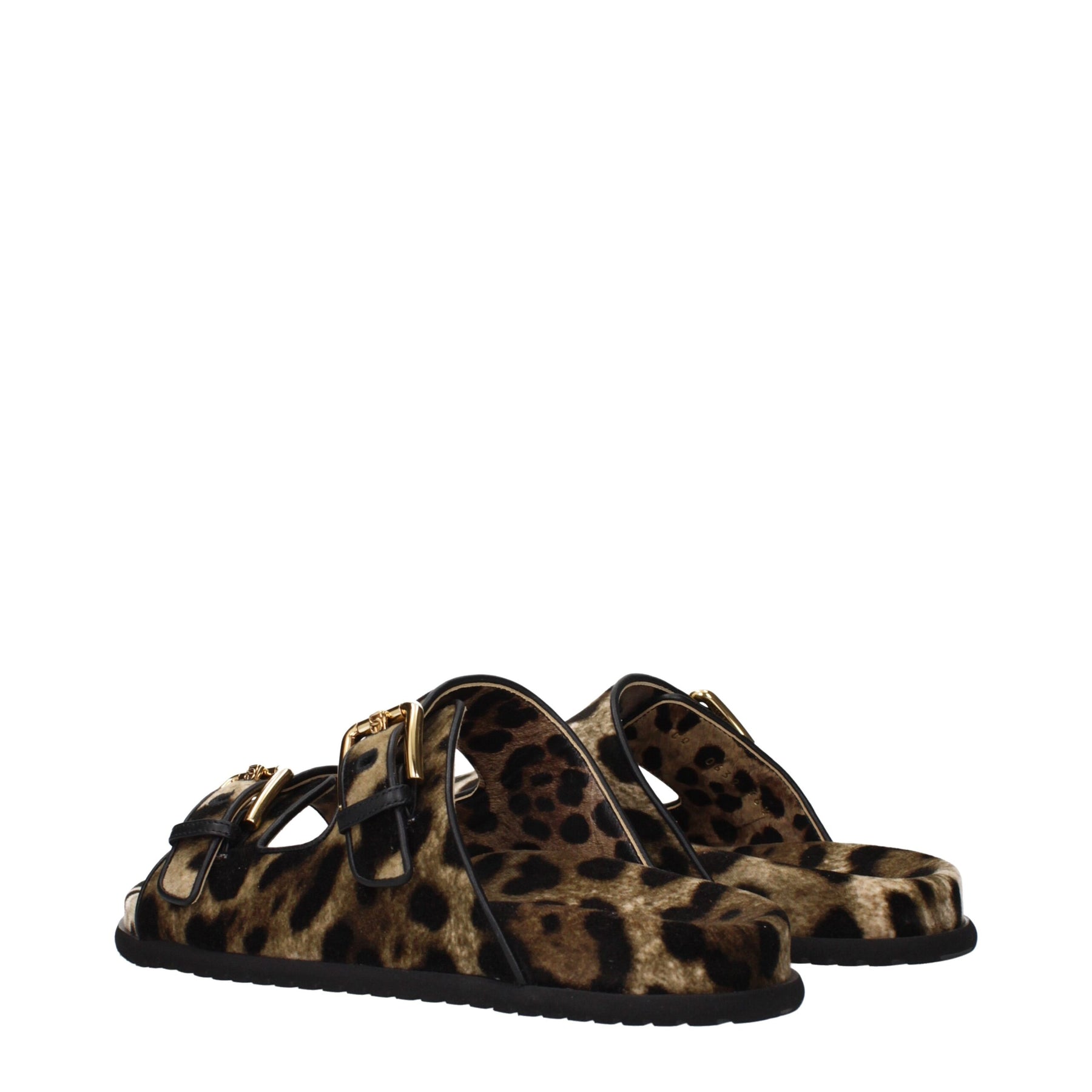 Dolce & Gabbana Beige Velvet Slippers | Regal Royce