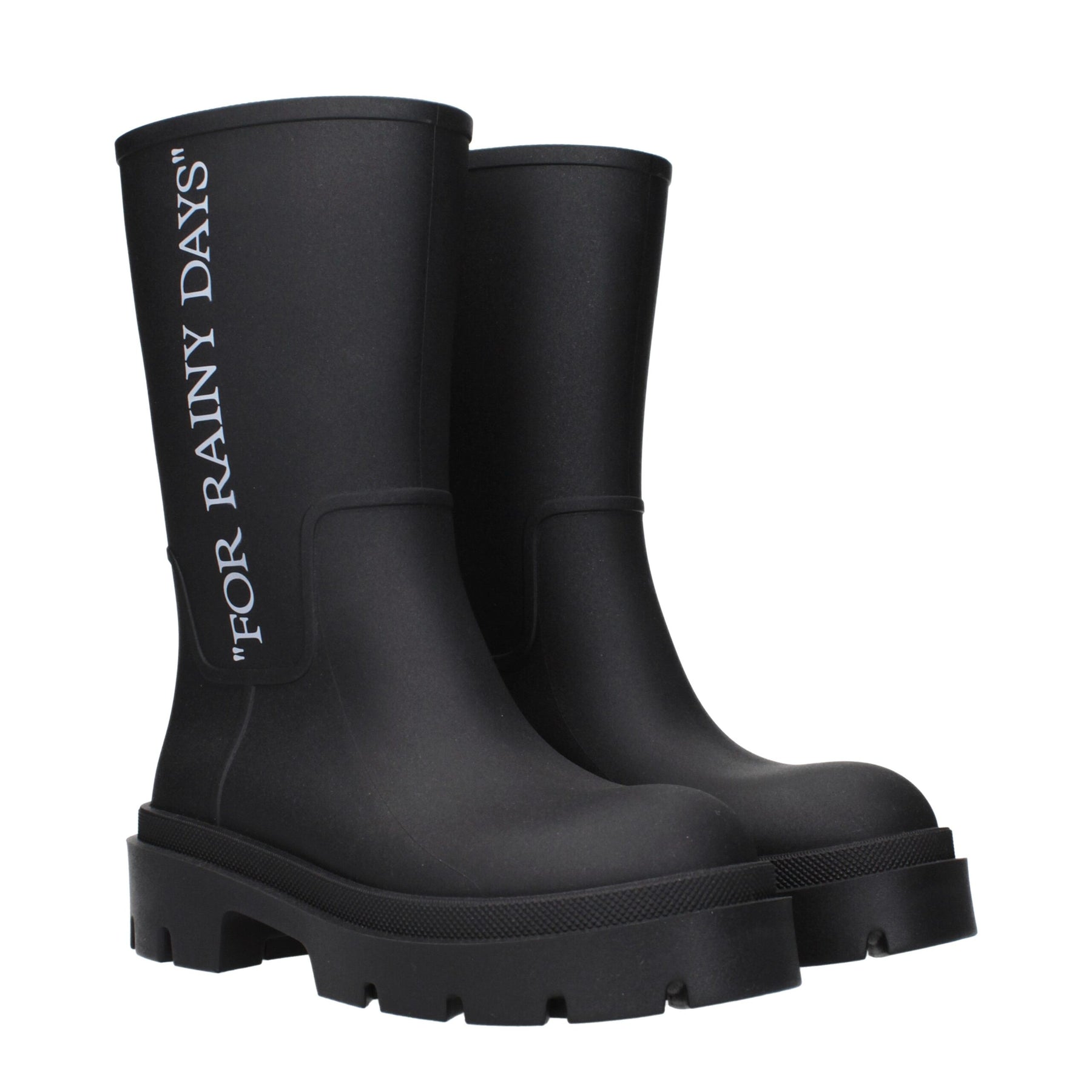 Off-White Black Cotton Ankle Boots | Regal Royce