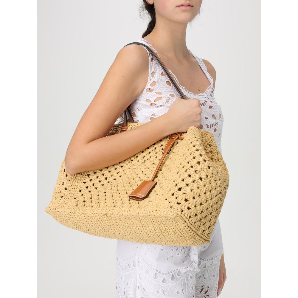 Ermanno Scervino Beige Leather Handbag | Regal Royce