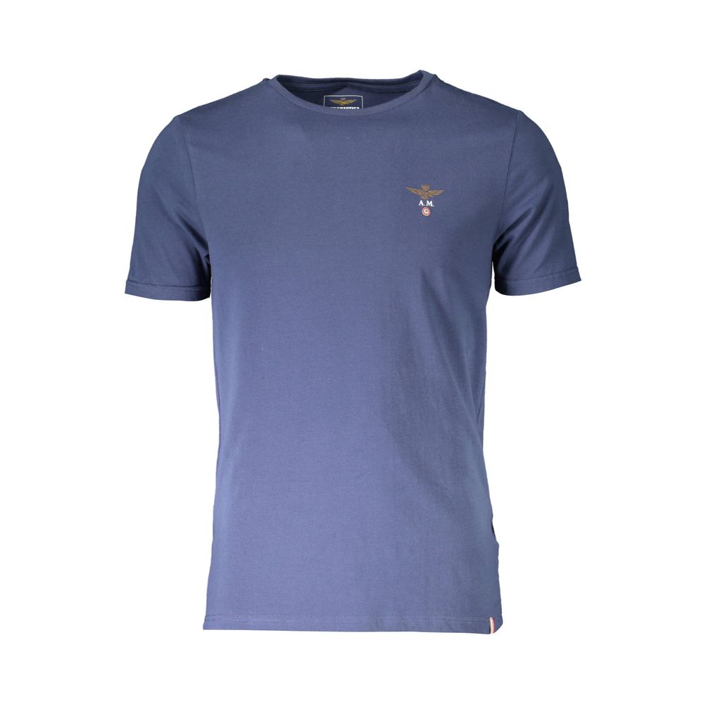Aeronautica Militare Blu Cotton Men T-Shirt | Regal Royce
