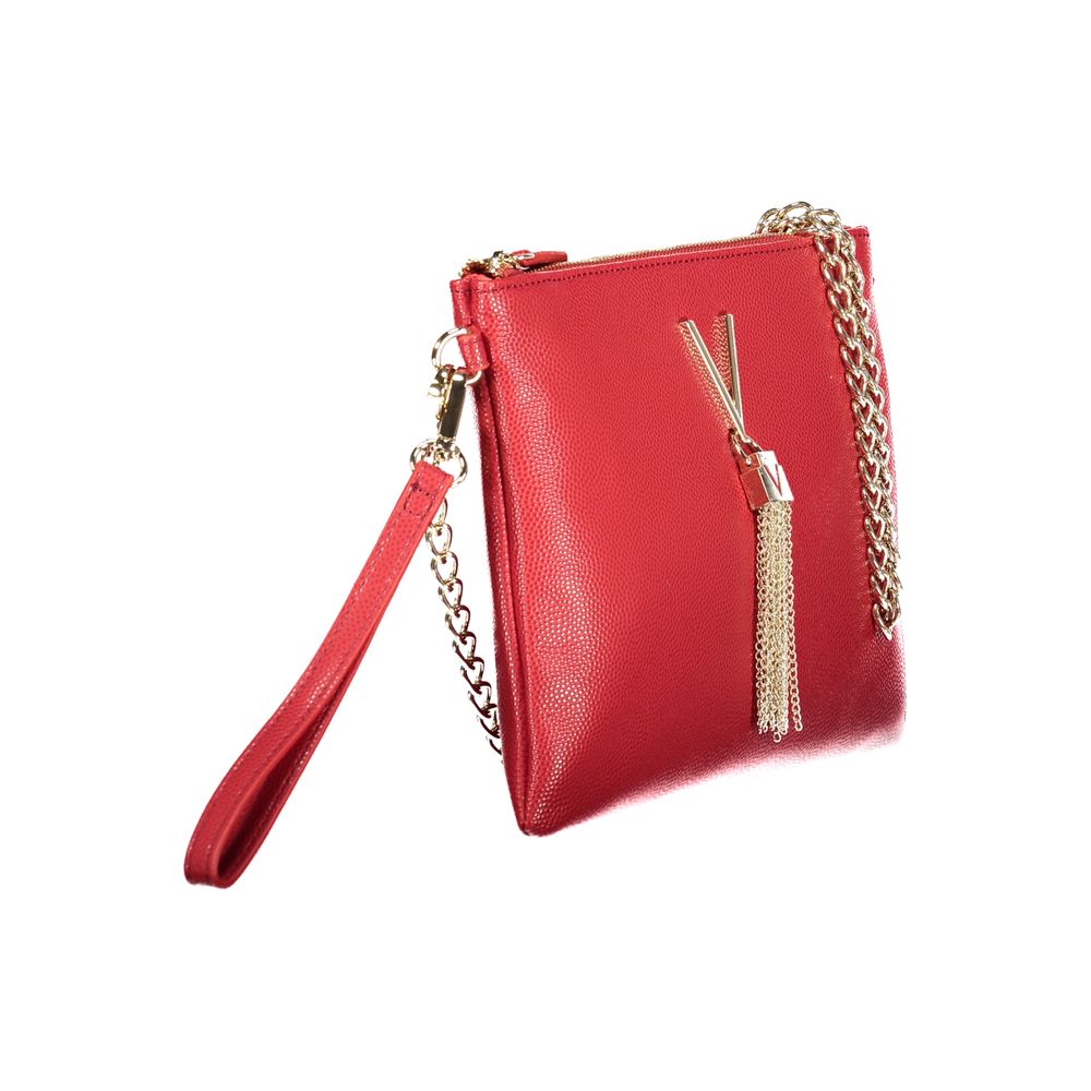 Mario Valentino Rosso Polyurethane Women Handbag | Regal Royce