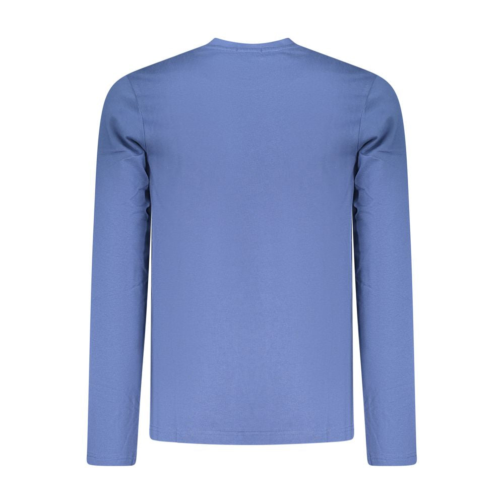 Coveri Moving Blue Cotton Men's T-Shirt | Regal Royce