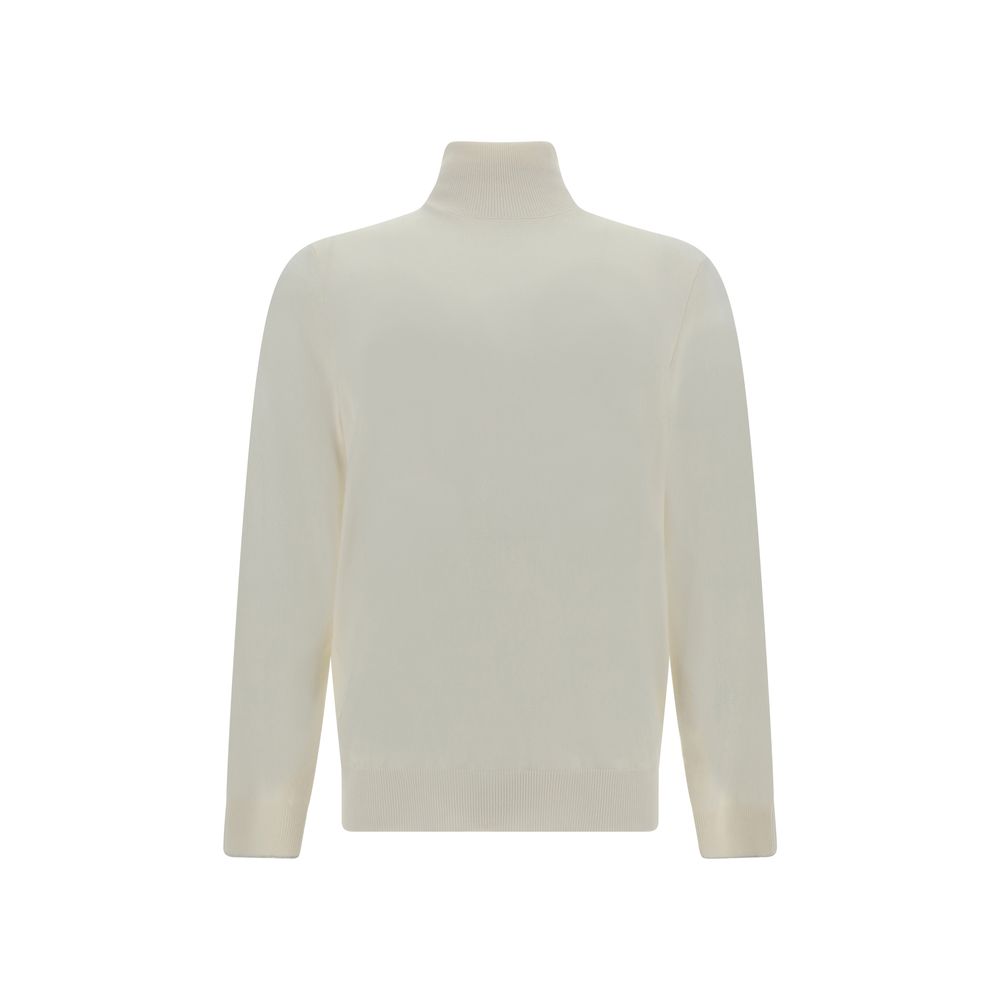 Brunello Cucinelli White Cashmere Cashmere Sweater | Regal Royce
