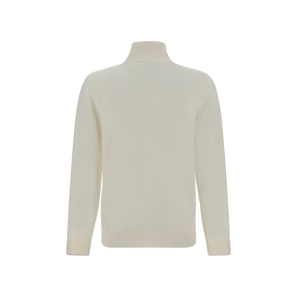 Brunello Cucinelli White Cashmere Sweater | Regal Royce