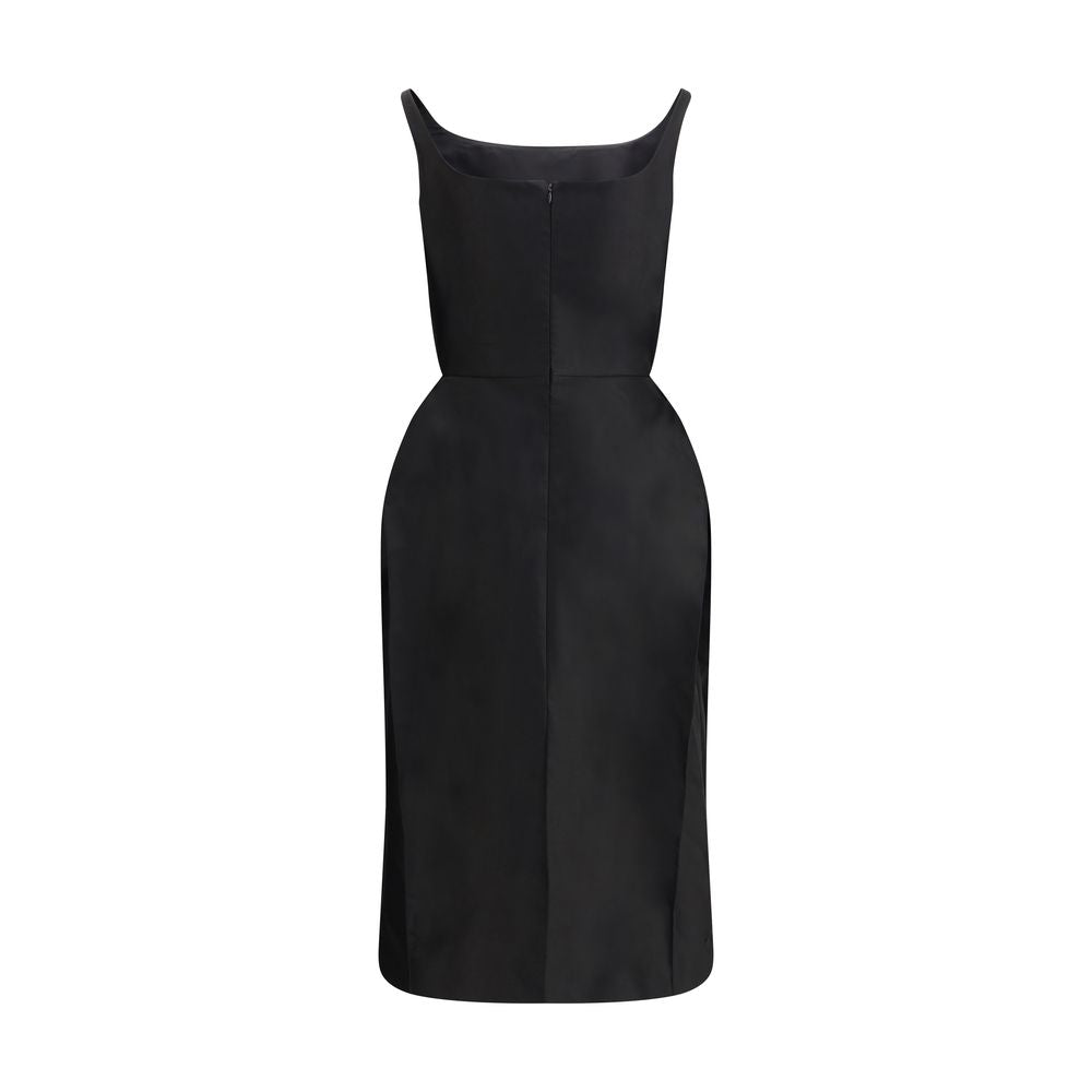 Magda Butrym Black Cotton Casual Dress | Regal Royce