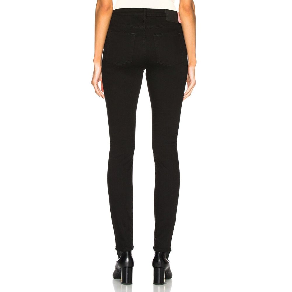 Acne Studios Black Cotton Skinny Jeans