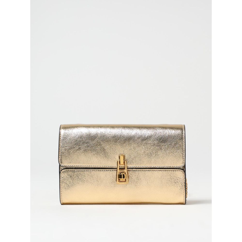 Coccinelle Gold Leather Shoulder Bag | Regal Royce
