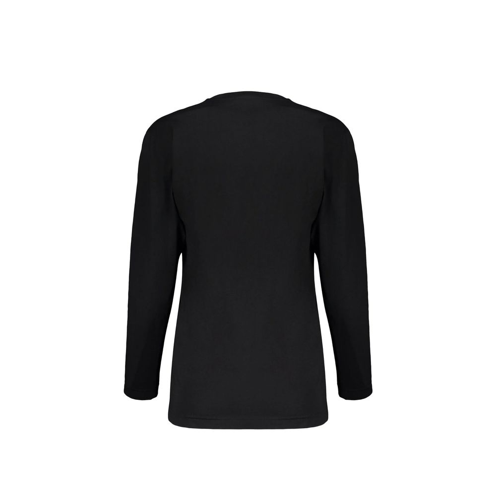 Moschino Couture Black Cotton Long Sleeve T-Shirt