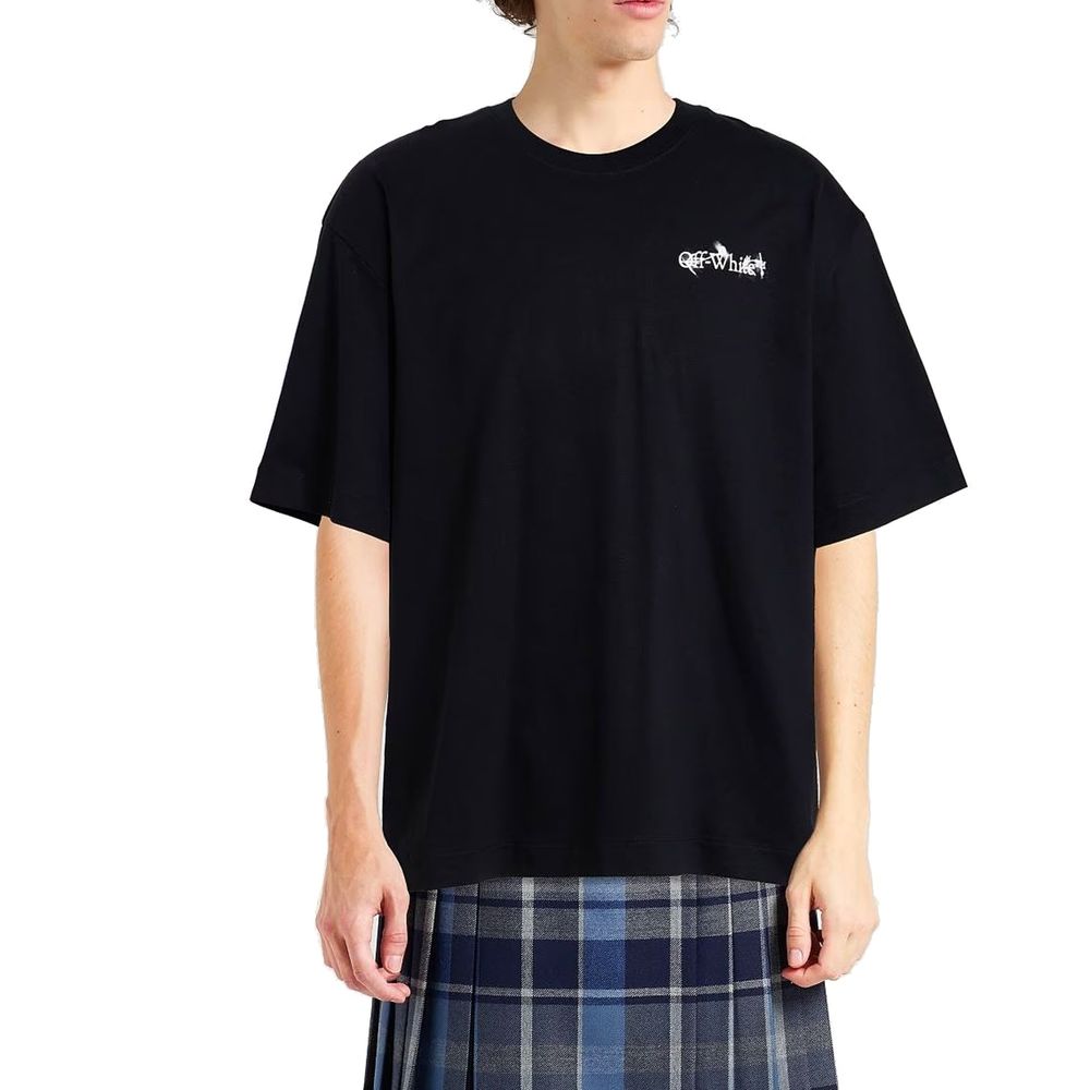 Off-White Black Cotton T-Shirt