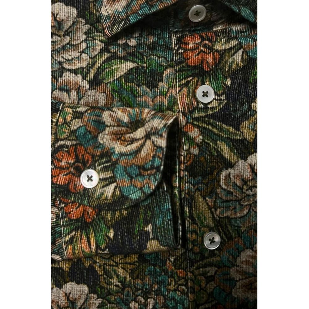 Bagutta Multicolor Cotton Men Shirt | Regal Royce