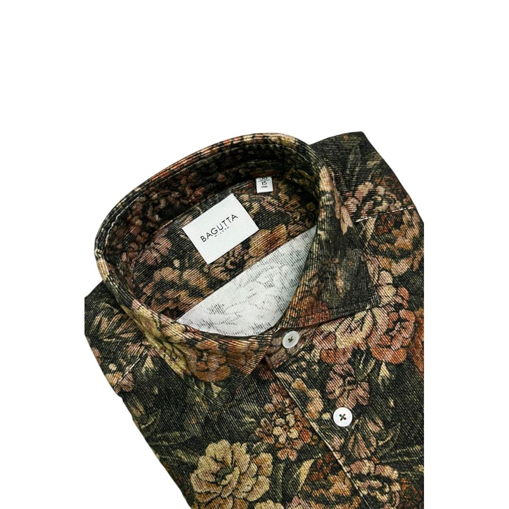 Bagutta Multicolor Cotton Men's Shirt | Regal Royce