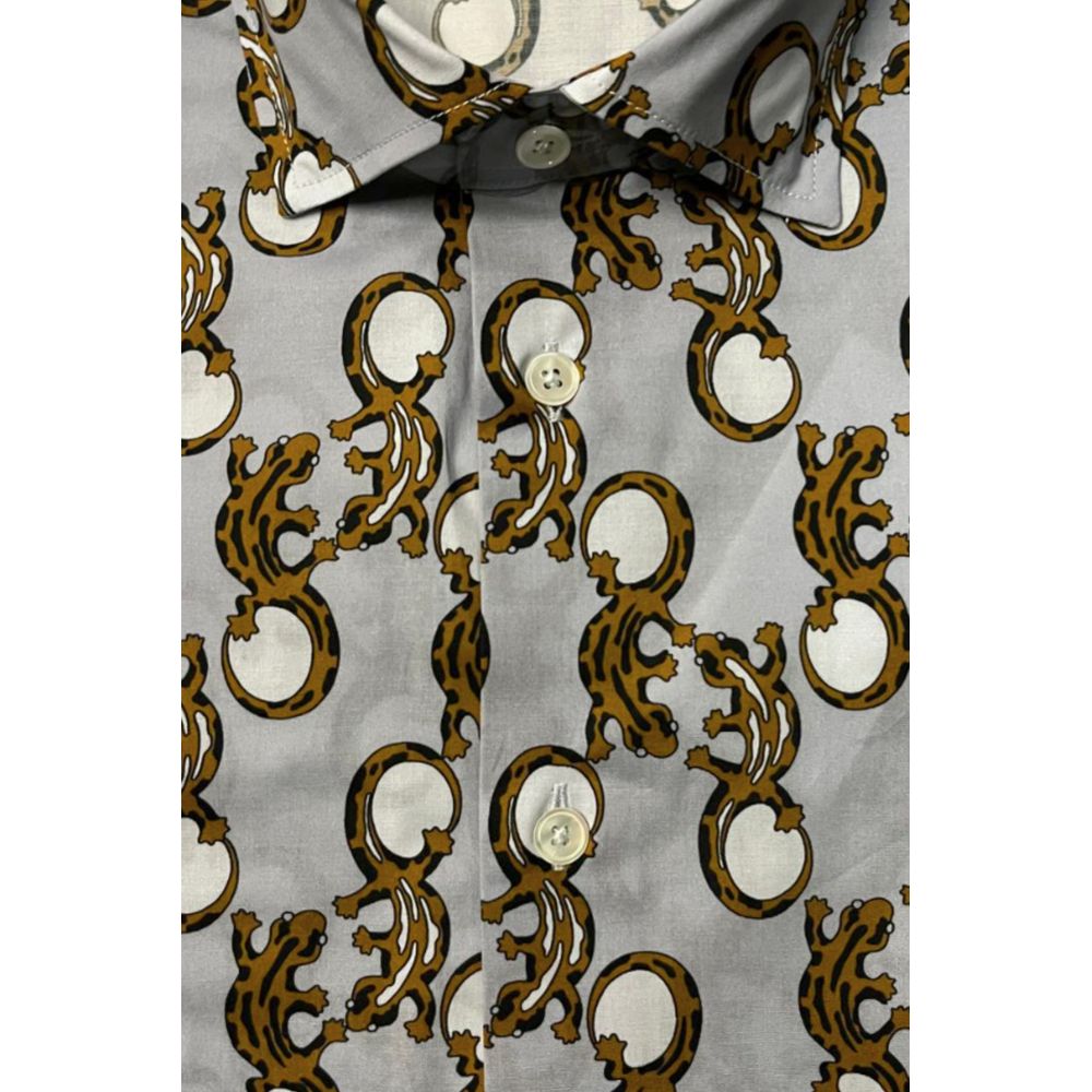 Bagutta Multicolor Cotton Men Shirt | Regal Royce