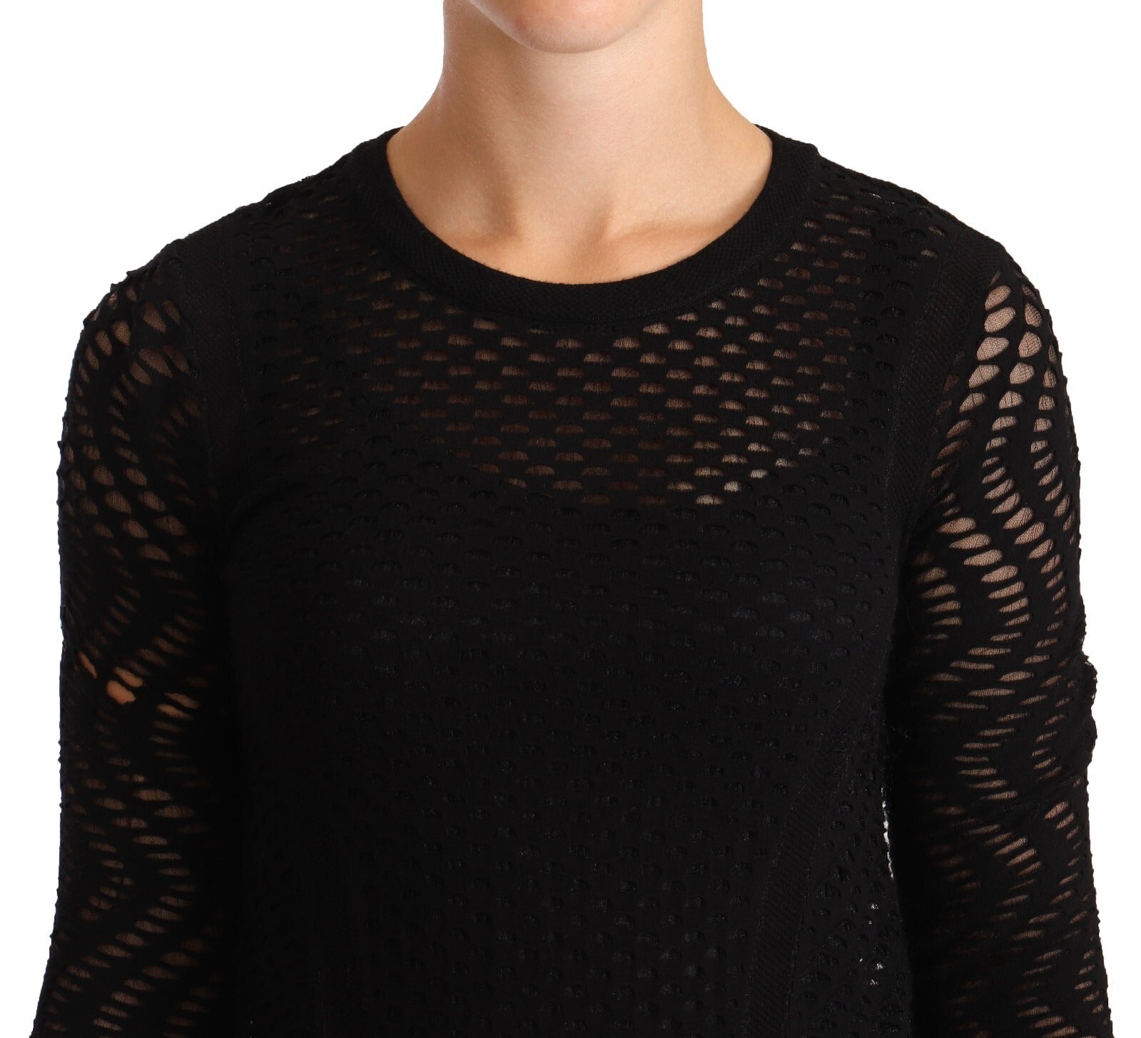 Missoni Bodycon Sheath Black Viscose Long Sleeves Mini Dress | Regal Royce