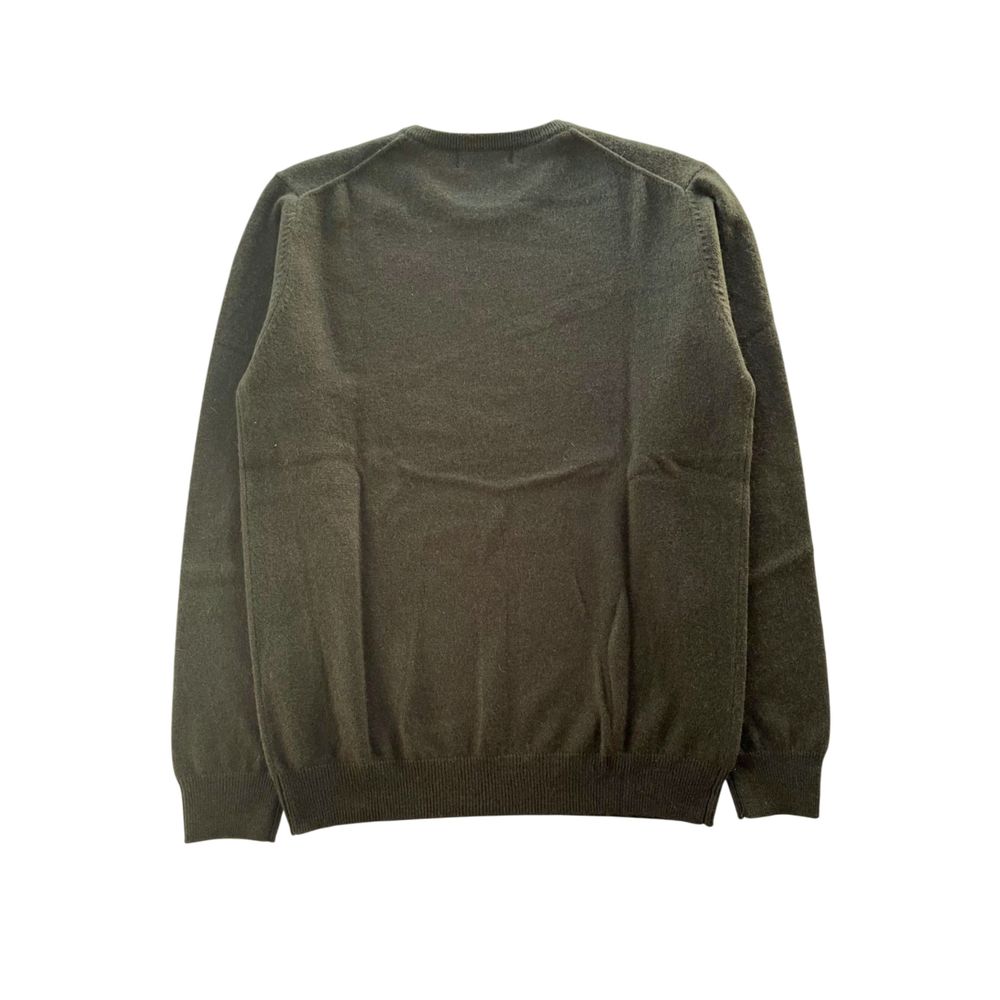 Baldinini Trend Green Cashmere Men Sweater | Regal Royce