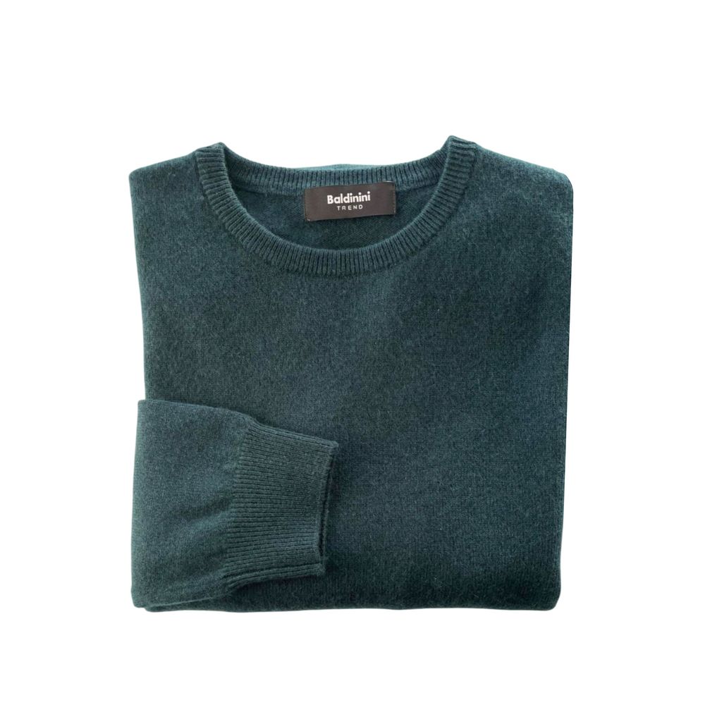 Baldinini Trend Green Cashmere Men Sweater | Regal Royce