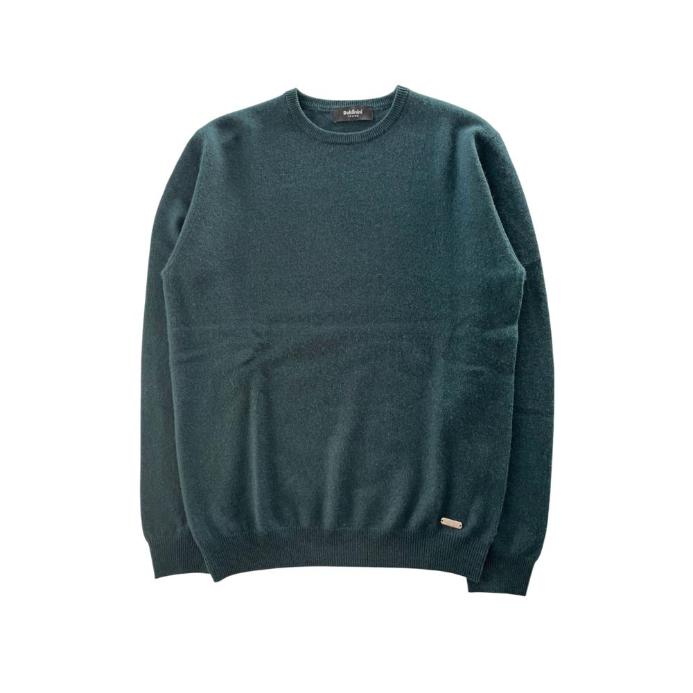 Baldinini Trend Green Cashmere Men Sweater | Regal Royce