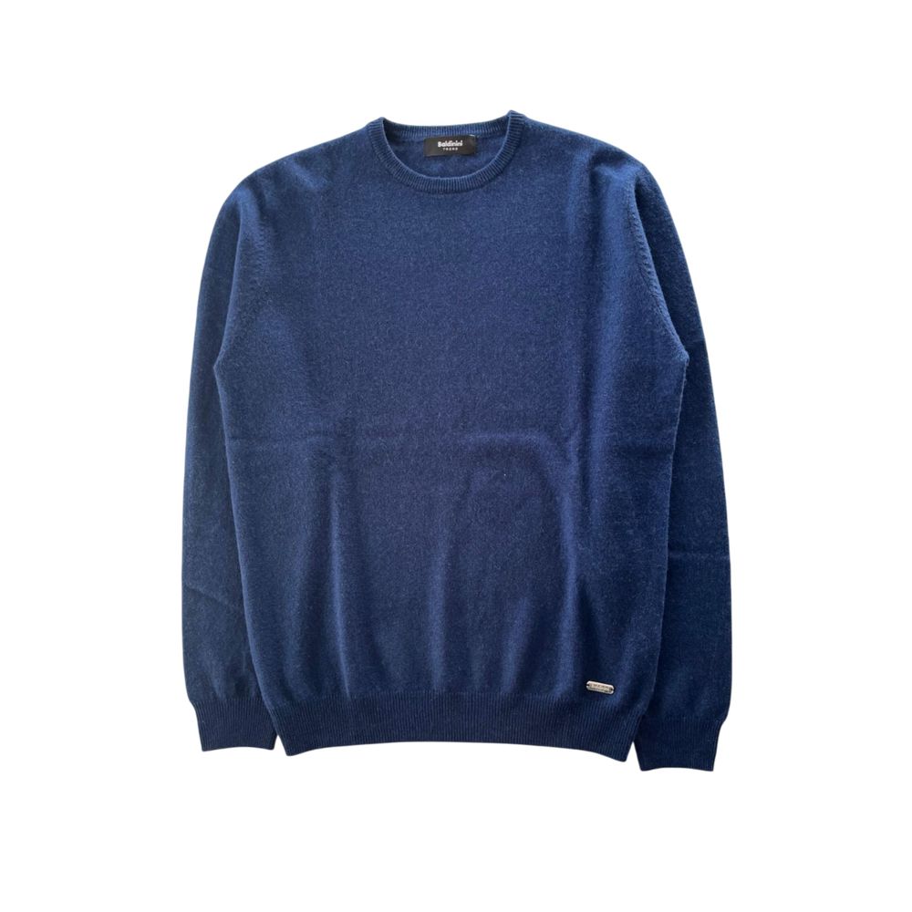Baldinini Trend Blue Cashmere Men Sweater | Regal Royce