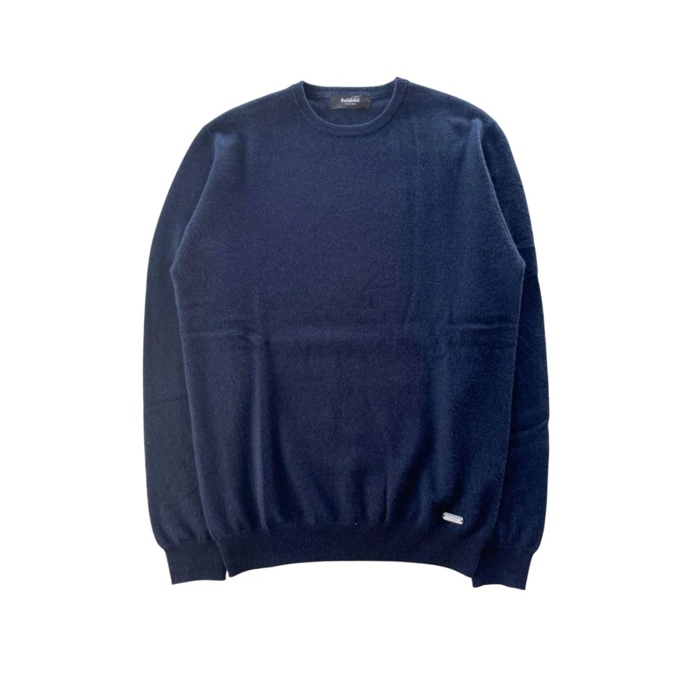 Baldinini Trend Blue Cashmere Men Sweater | Regal Royce