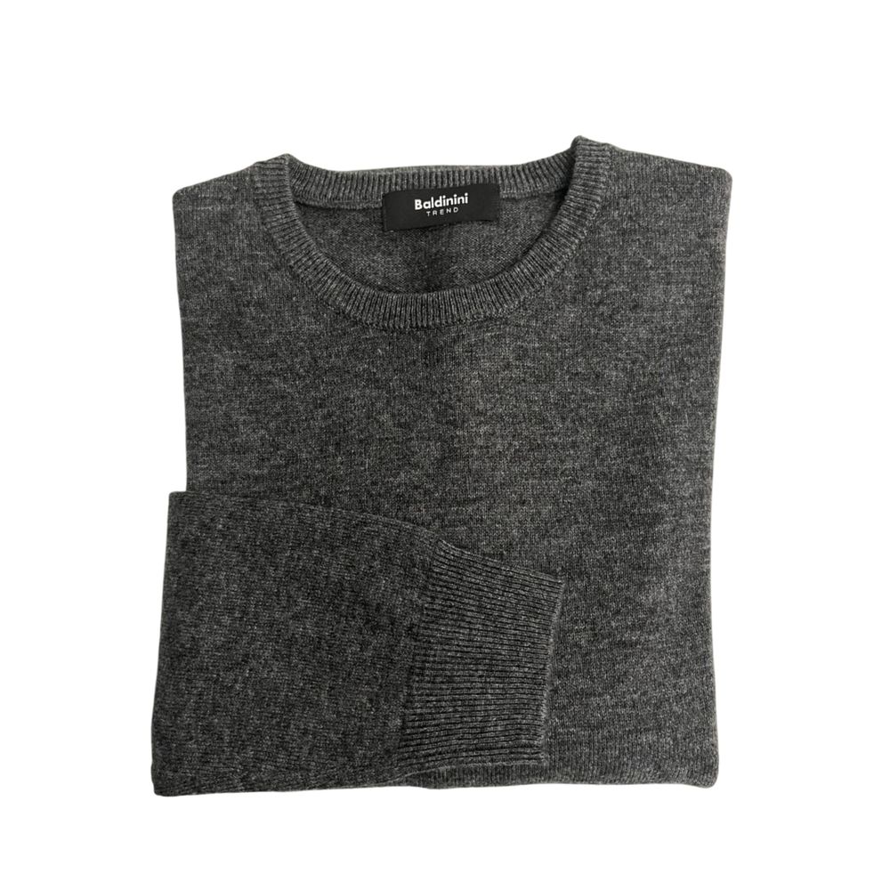Baldinini Trend Gray Cashmere Men Sweater | Regal Royce