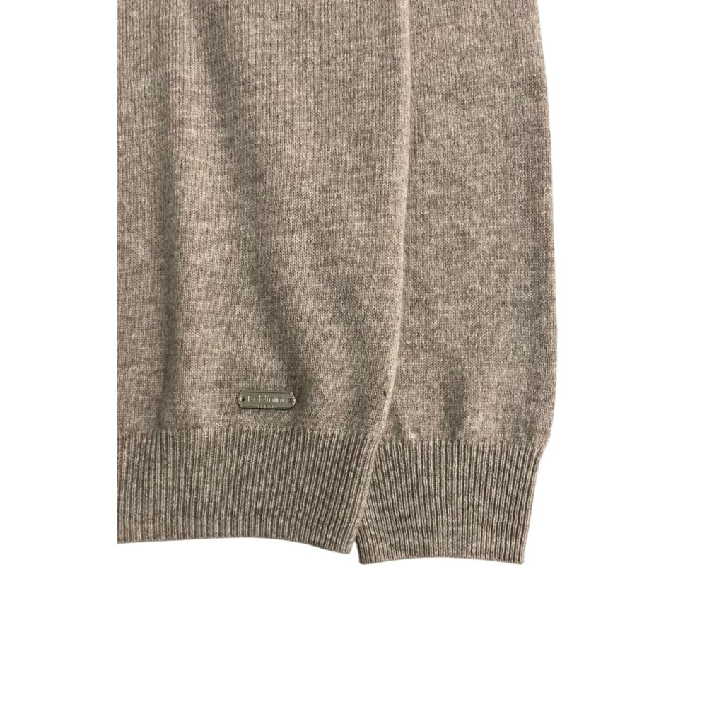 Baldinini Trend Beige Cashmere Men Sweater | Regal Royce
