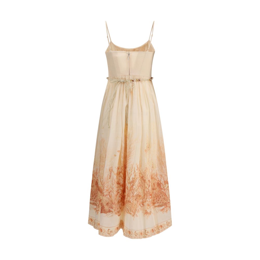 Zimmermann Multicolor Cotton Long Dress | Regal Royce