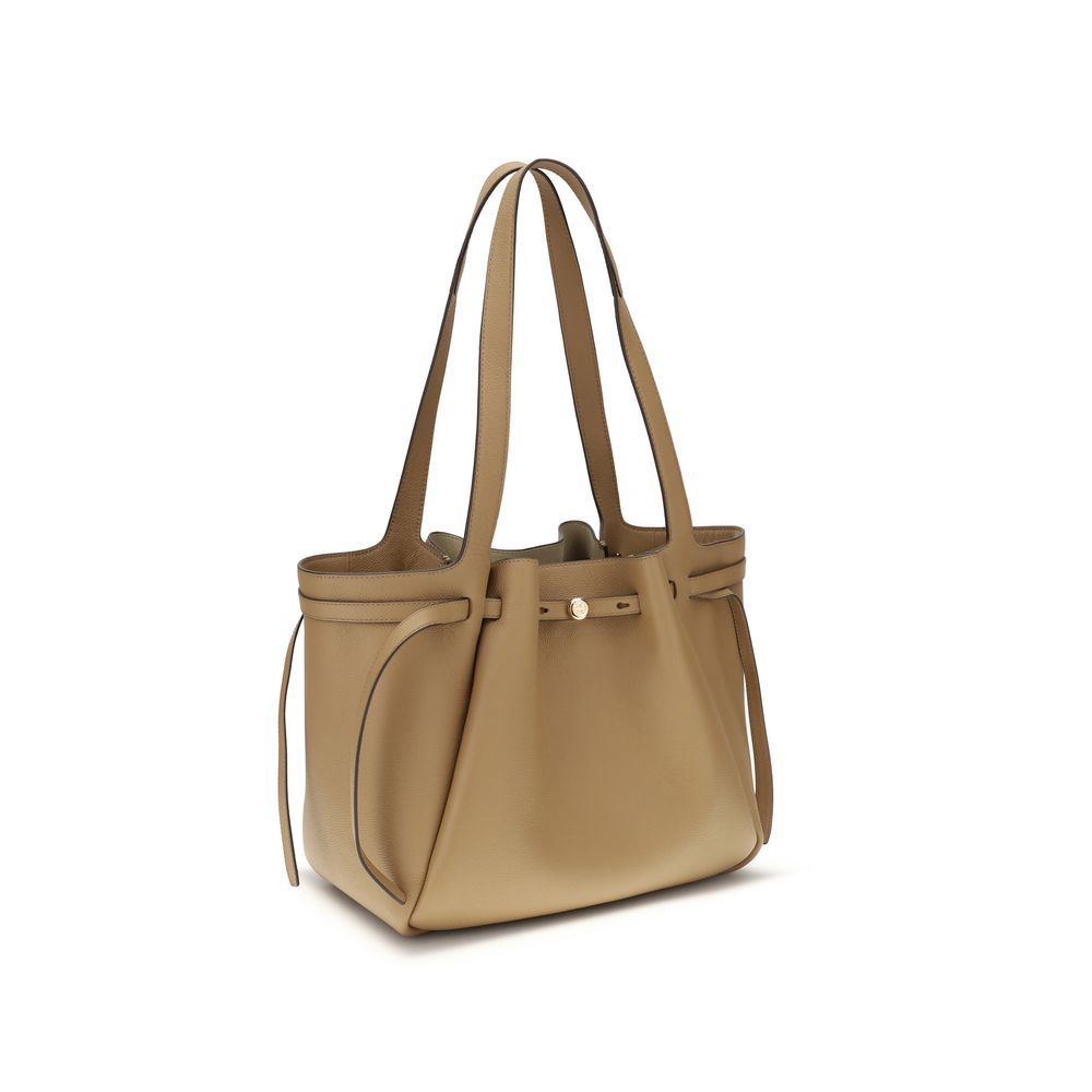 Tory Burch Beige Leather Handbag | Regal Royce