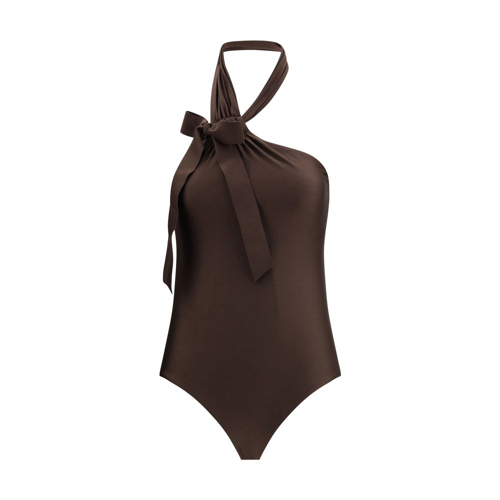 Zimmermann Brown Polyamide One-Piece Swimsuit | Regal Royce