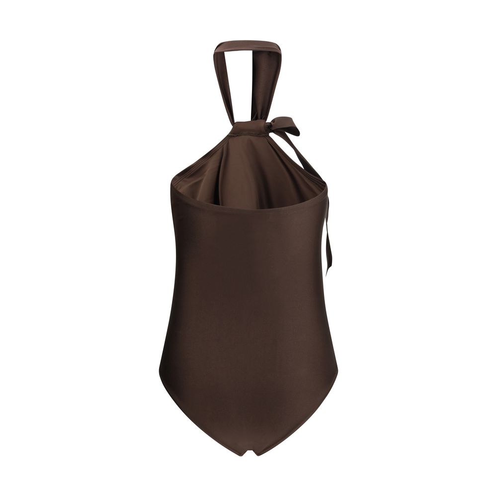 Zimmermann Brown Polyamide One-Piece Swimsuit | Regal Royce