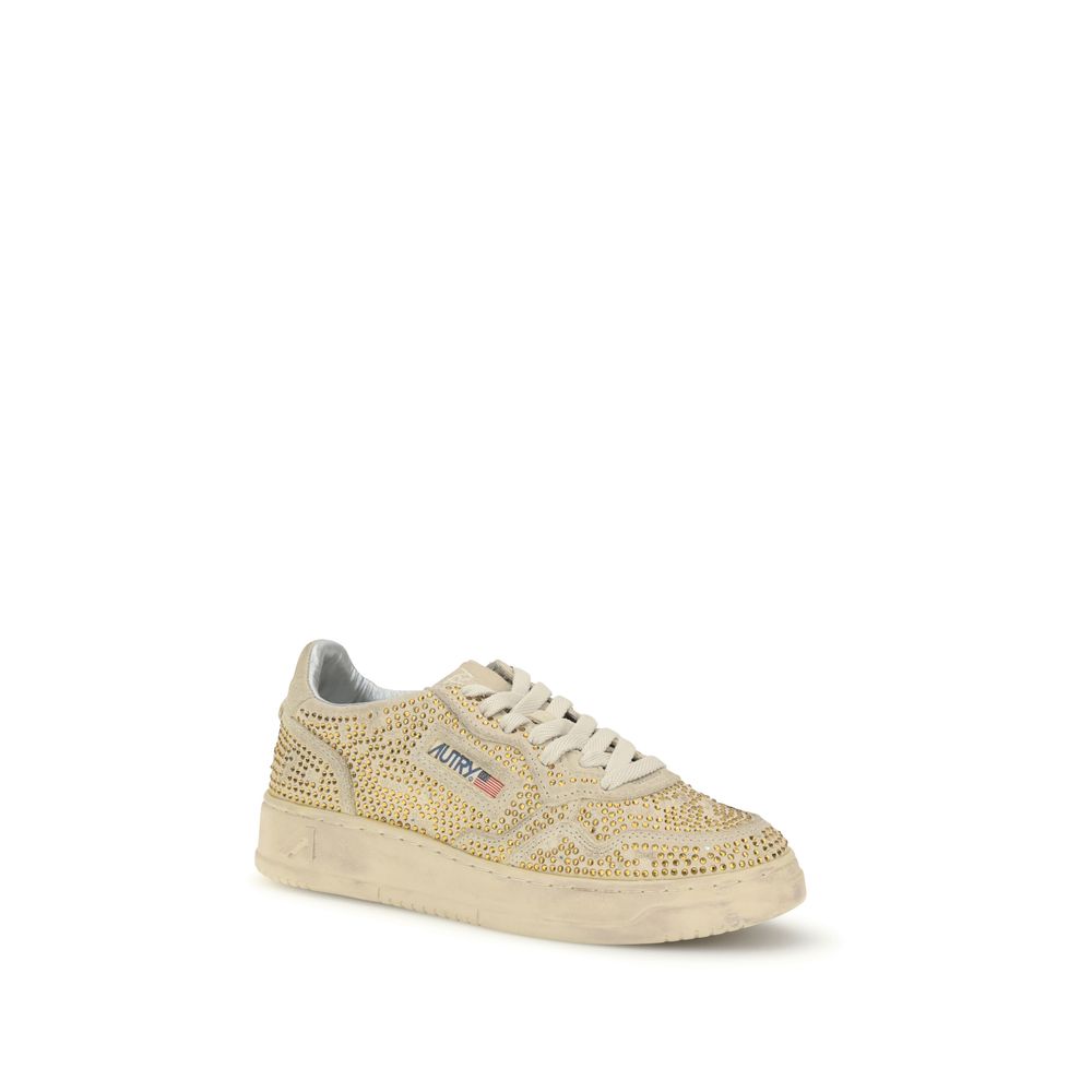 Autry Beige Rubber Low Top Sneakers | Regal Royce