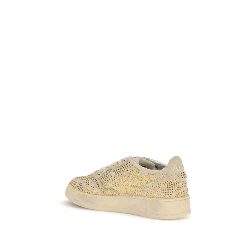 Autry Beige Rubber Low Top Sneakers | Regal Royce