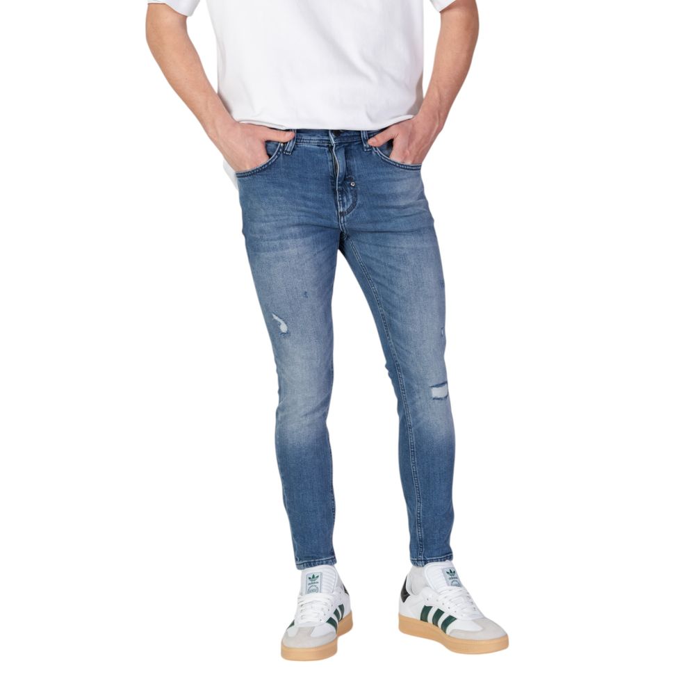 Antony Morato Blue Cotton Skinny Jeans | Regal Royce