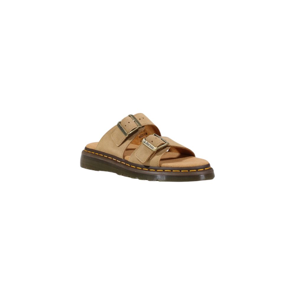 Dr. Martens Beige Leather Flat Sandals | Regal Royce