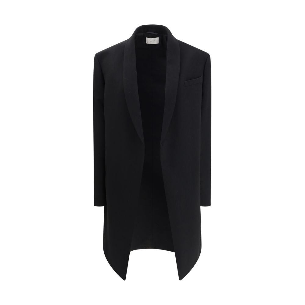 The Row Black Fleece Wool Coat | Regal Royce