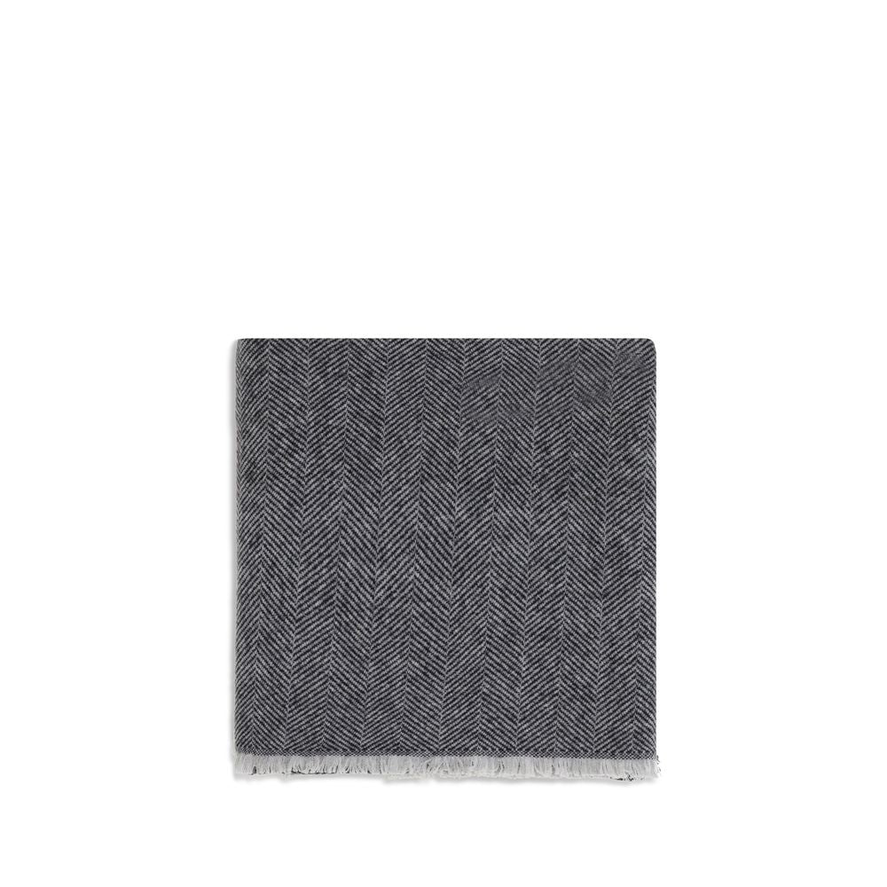Brunello Cucinelli Gray Cashmere Scarf | Regal Royce