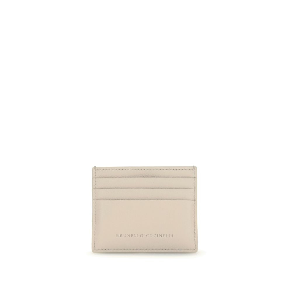Brunello Cucinelli Beige Calf Leather Bos Taurus Wallet | Regal Royce