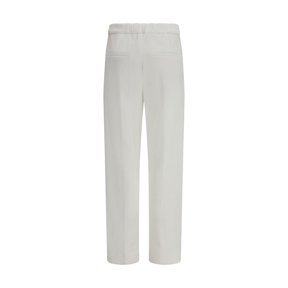 Brunello Cucinelli White Cotton Dress Pants | Regal Royce