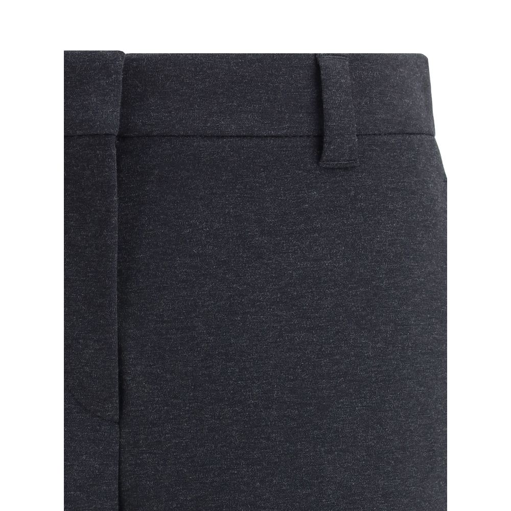 Brunello Cucinelli Gray Cotton Dress Pants | Regal Royce