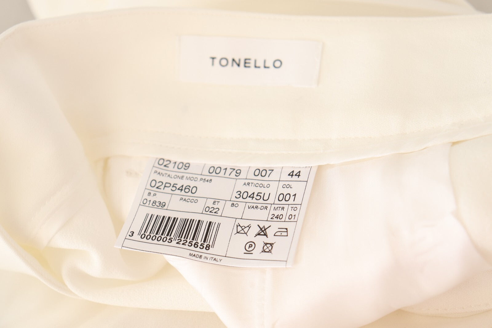 Tonello White High Waist Pleated Straight Formal Trouser Pants | Regal Royce