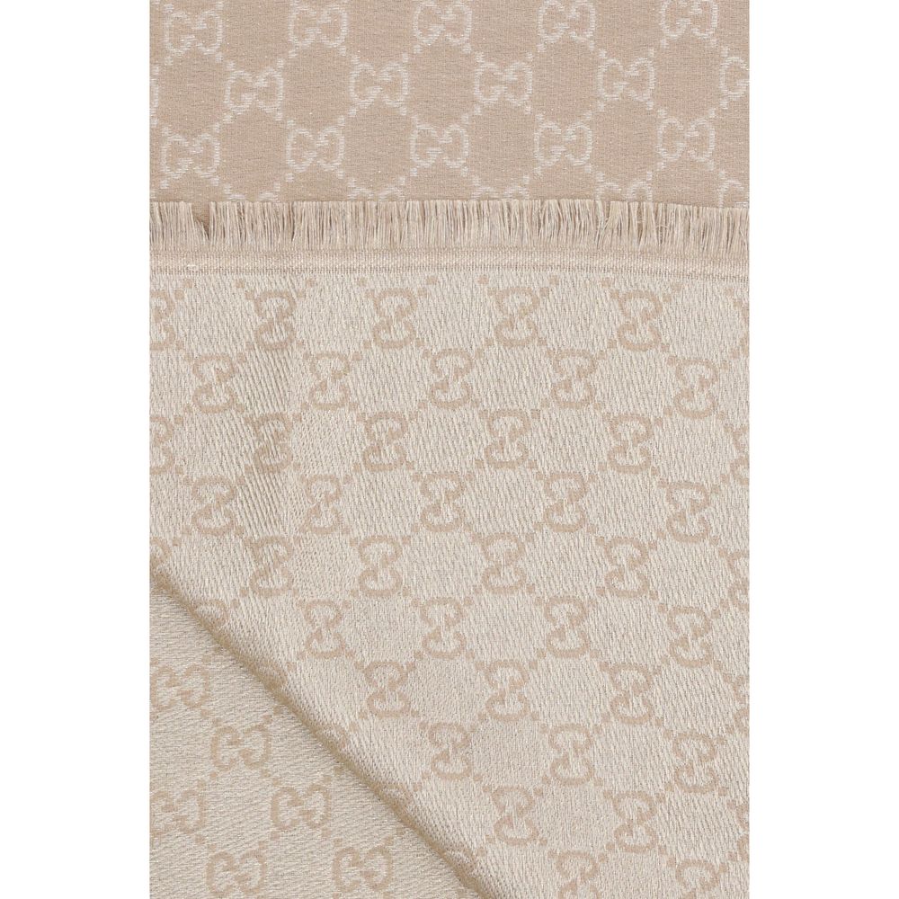 Gucci Beige Wool Scarf | Regal Royce