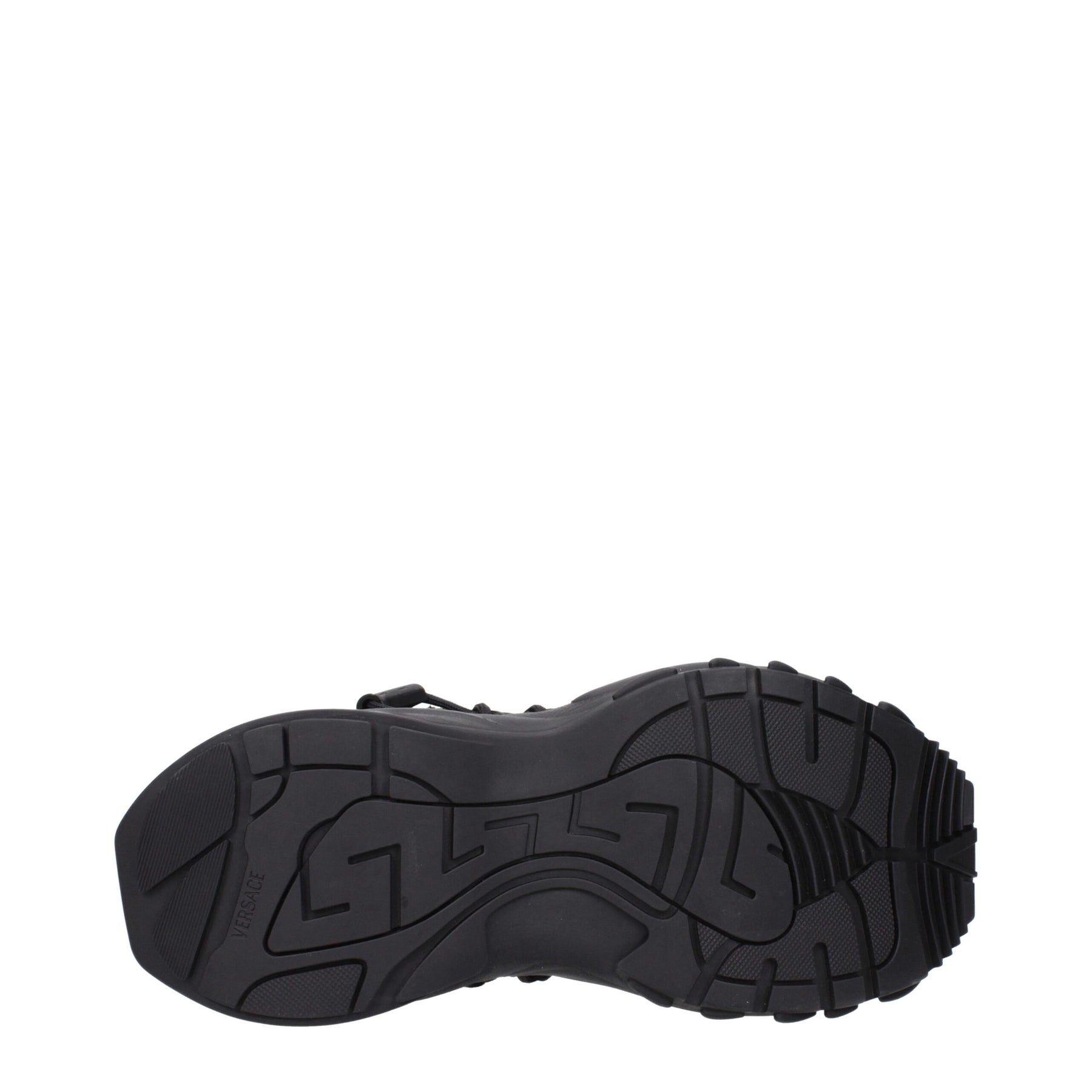 Versace Black Leather Athletic Sneakers | Regal Royce