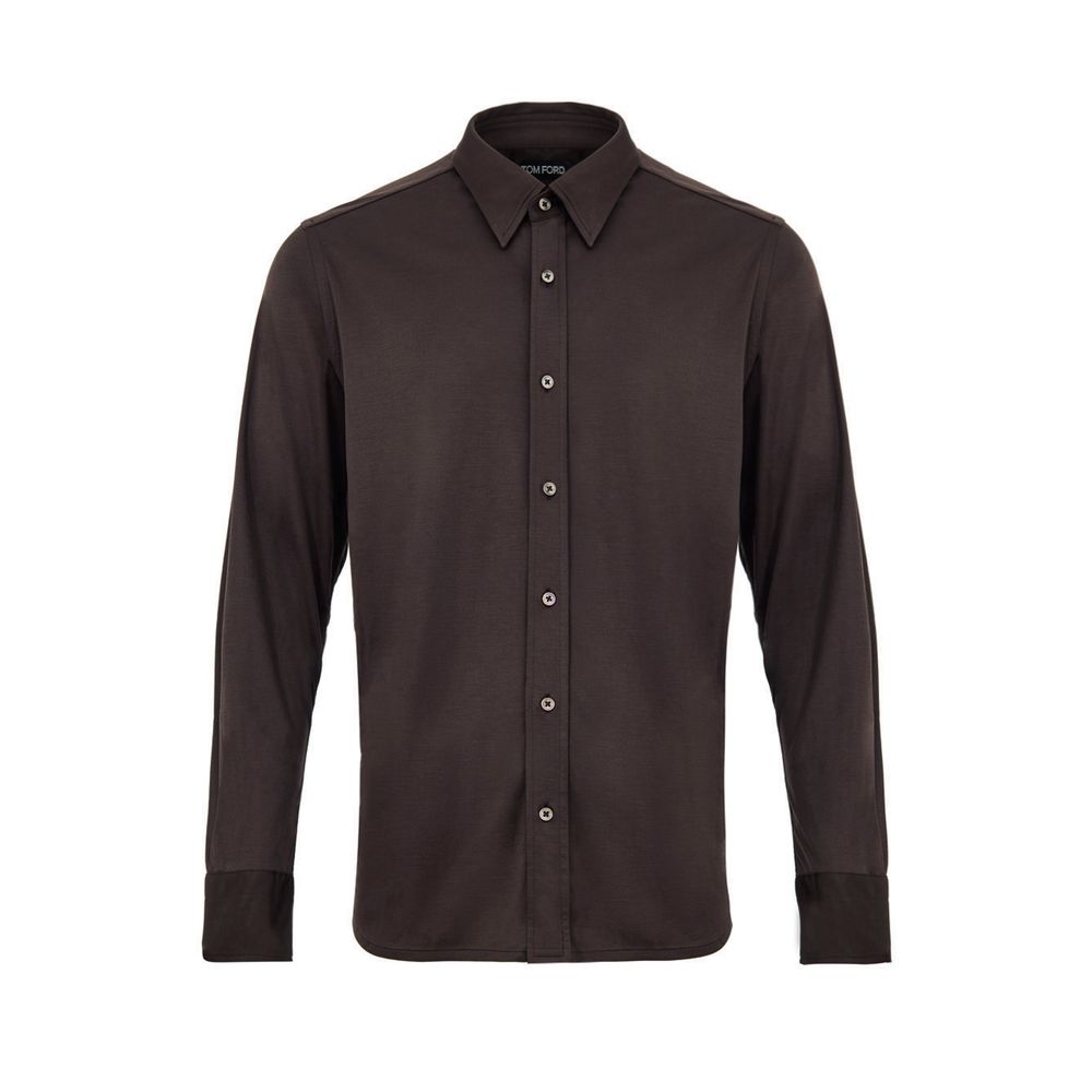 Tom Ford Brown Silk Shirt