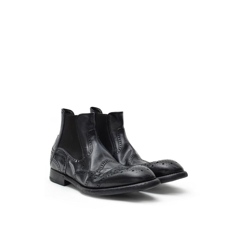 Dolce & Gabbana Black Leather Chelsea Boots | Regal Royce