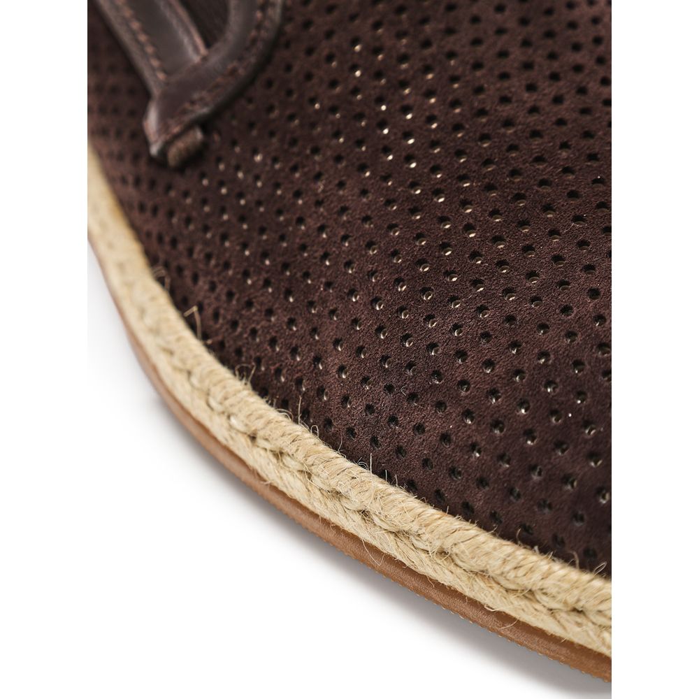 Dolce & Gabbana Brown Suede Leather Espadrilles | Regal Royce