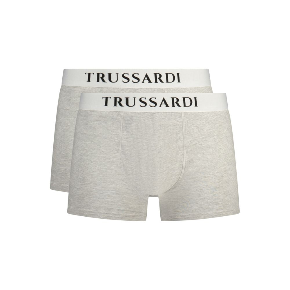Trussardi "Gray Cotton Men's Boxer Short" | Regal Royce