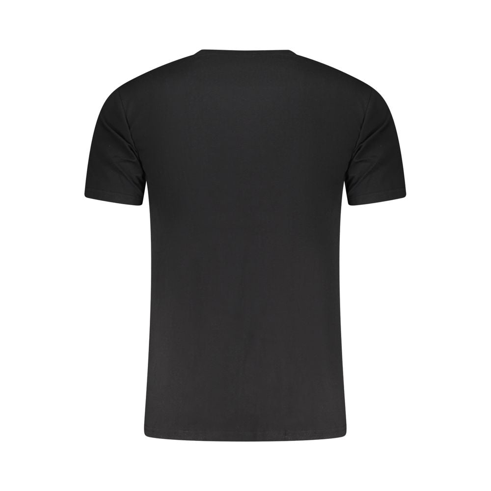 Aeronautica Militare Black Cotton Men's T-Shirt | Regal Royce