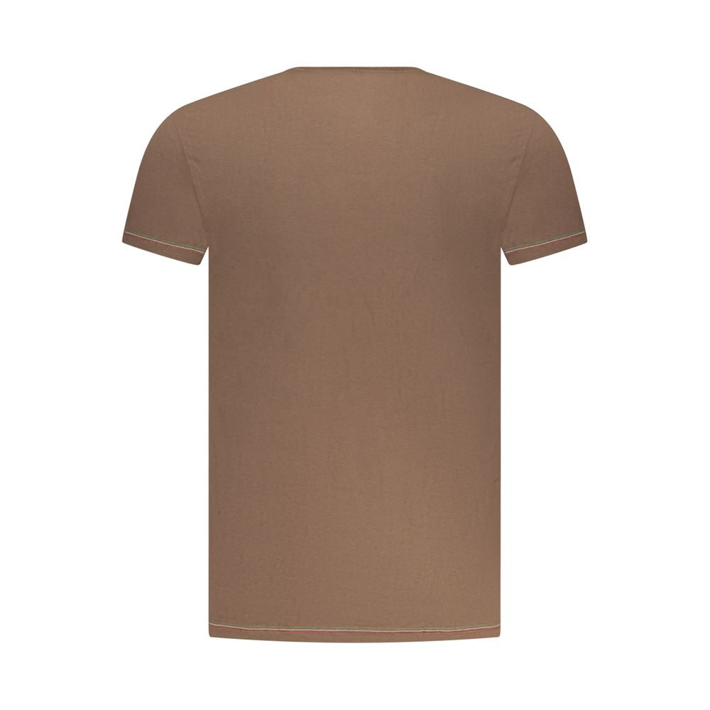 Aeronautica Militare Marrone Cotton Men T-Shirt | Regal Royce