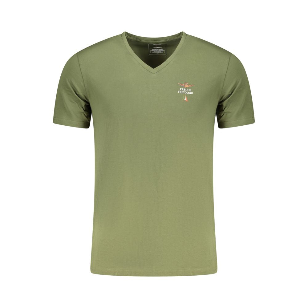 Aeronautica Militare Verde Cotton Men's T-Shirt | Regal Royce