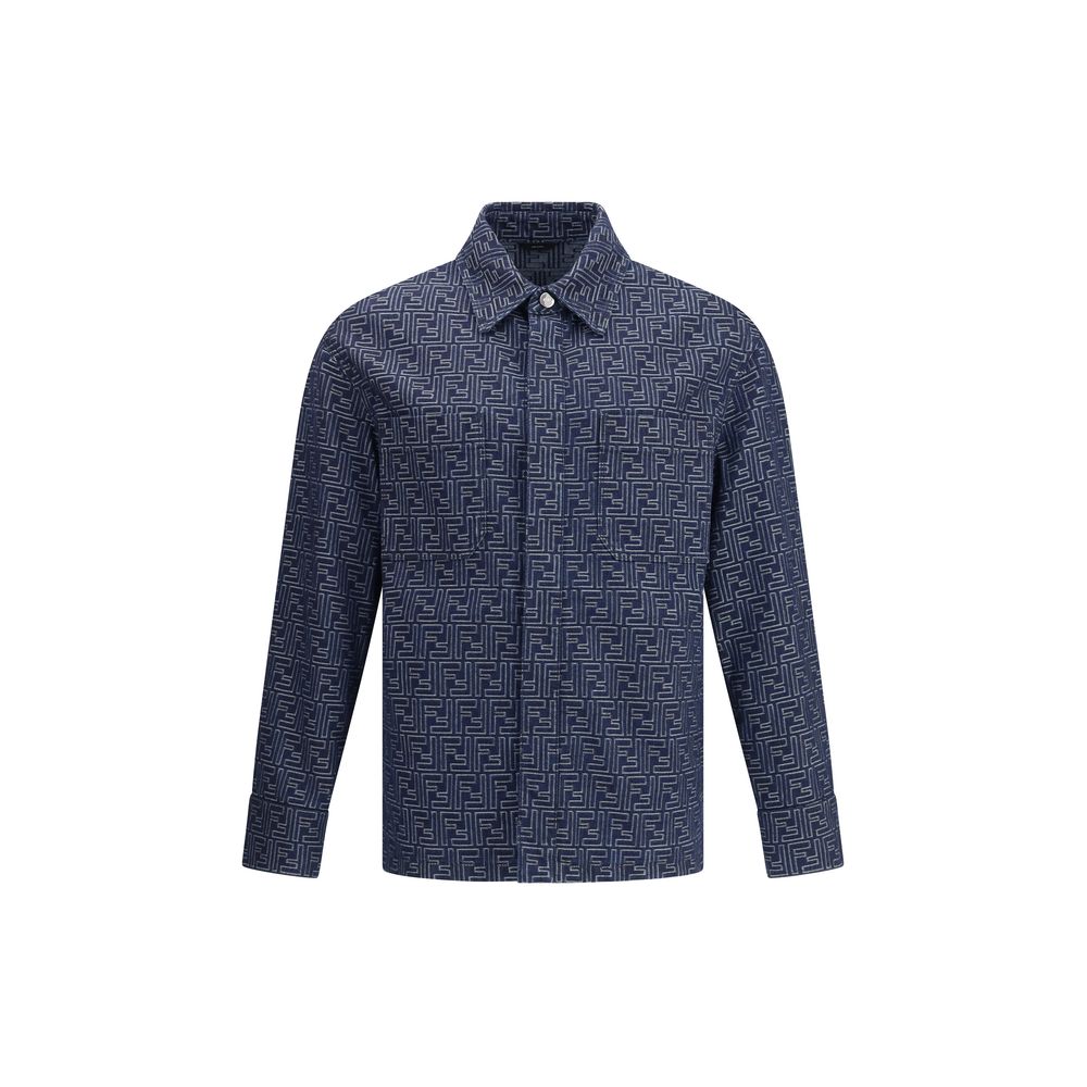 Fendi Blue Cotton Denim Jacket | Regal Royce